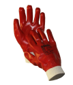 Перчатки Boxer трикотажн. с полным ПВХ покрит. BXR 1922 (12) красный