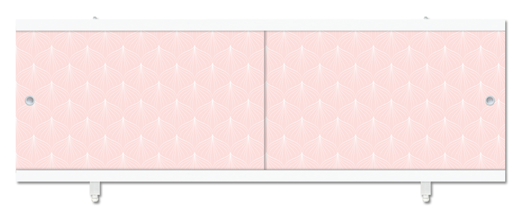 Экран под ванну 1,68м Розовый иней