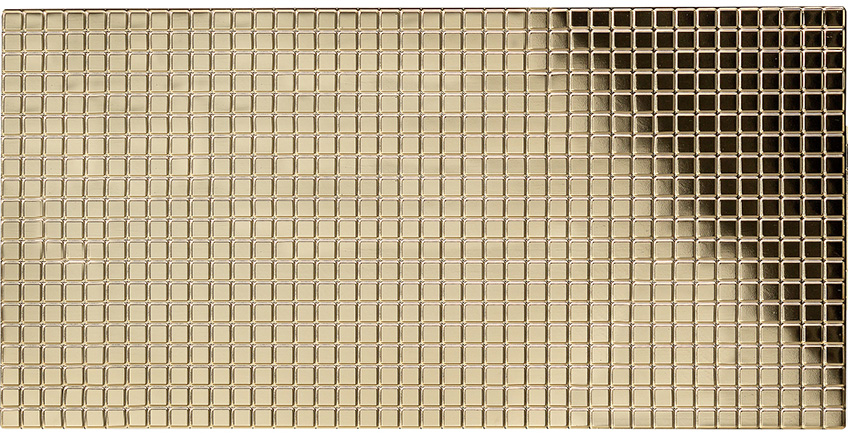 ЛП Глянцевый хром Мозаика листовая панель 962*484 мм (10) GRACE