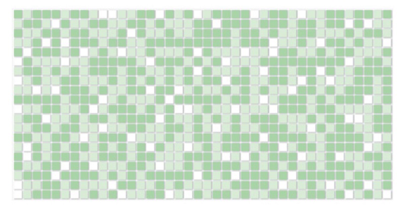 ЛП Мозаика зеленая листовая панель 955*480 мм (10) GRACE
