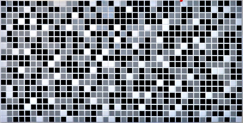 ЛП Мозаика черная листовая панель 960*480 мм (10) GRACE