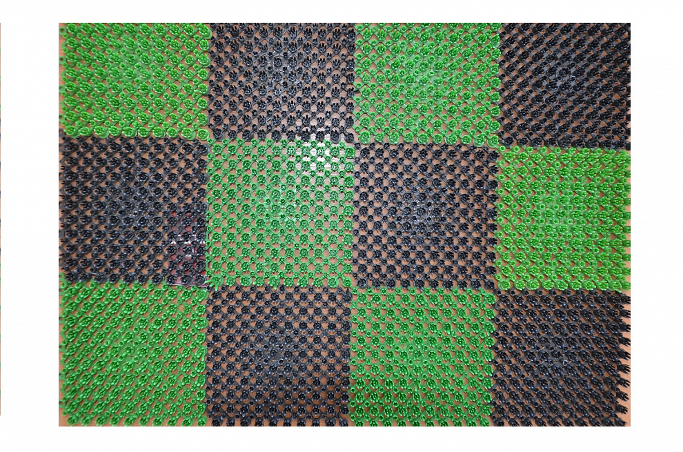 71-002 Коврик травка черно-зеленый 42*56см (мал) SUNSTEP