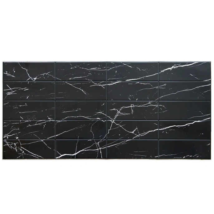 ЛП Травертин черный листовая панель 957*482 мм (10) GRACE