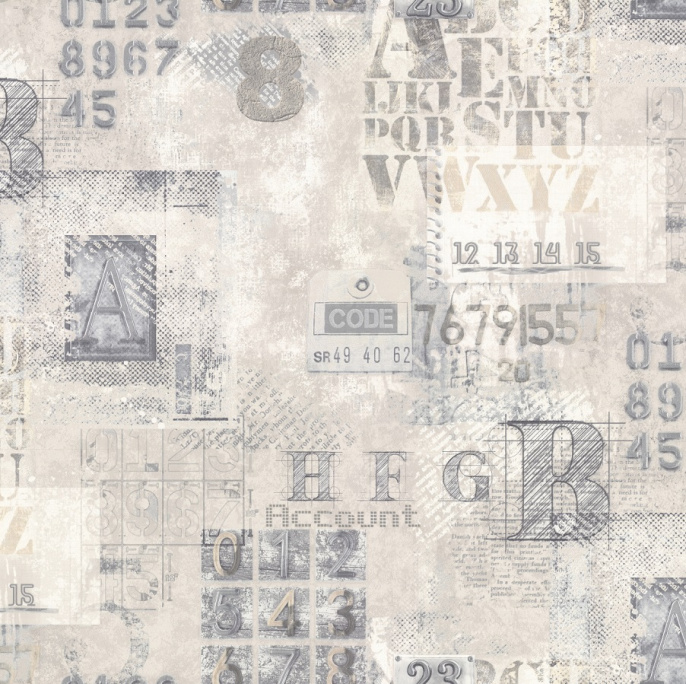 71920-24VV Обои VOG Collection 1,06х10м (8) серо-бежевые, рисунок, компаньон 71921-24