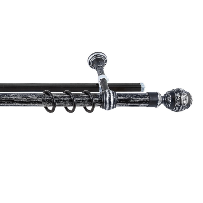 Карниз Валанс + У-шина 2,4 Черненое серебро/патина