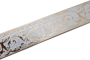 Бленда Вензель Золото - Белый 70мм 25м