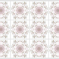 ЛП Цветочный орнамент Мозаика листовая панель 957*482 мм (10) GRACE