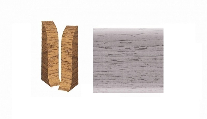 102 Заглушка Rico Leo Ольха серая (2шт) 25уп