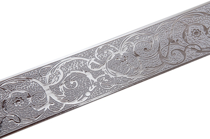 Бленда Вензель цвет  Серебро/ Светлосерый  ширина  7 см   (25м)