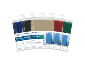 Шторы для ванных комнат Бриллиант Vilina  180*180 см