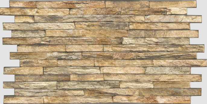 ЛП Камень Сланец плоский бежевый Листовая панель (10шт)