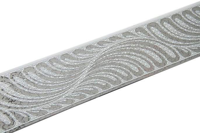 Бленда Жар-Птица цвет Серебро элегант  ширина  7 см      (25м)