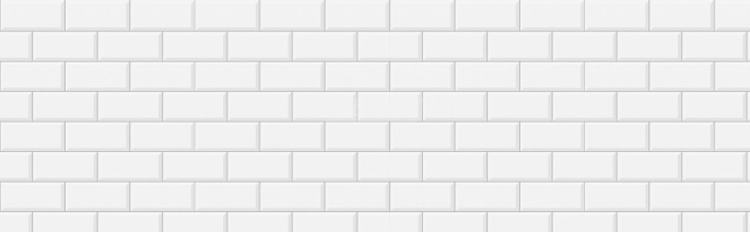 Фартук Белая плитка Декоративная панель 3*0,6м 