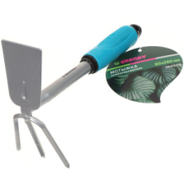 Мотыжка комбинир. 80*280 мм, сталь, черенок пластик, Grandy Connect 360503