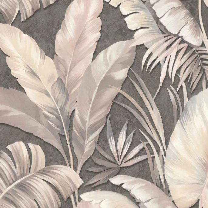 72093-42VV Обои VOG Collection 1,06х10м (8) бежево-коричневые, листья, компаньон 72094-24,72094-28