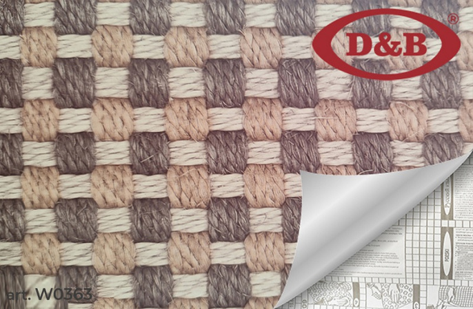 Самоклеящая пленка D&B   0363W   0,675*8м Плетенка коричневая