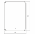 Зеркало Мальта  600*800мм с подсветкой