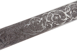 Бленда Вензель Серебро - Шоколад 70мм 25м 