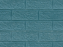 Листовая панель самоклеящаяся вспененный ПЭ Кирпич малахитовый  700х770 мм 