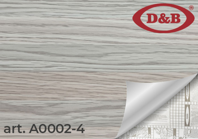 Самоклеящая пленка D&B А0002-4 0,45*8м Дерево серебристо-бежевое