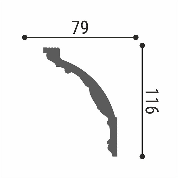 ДП 31/140 Плинтус Де-Багет Декор потолочный 2м (20)