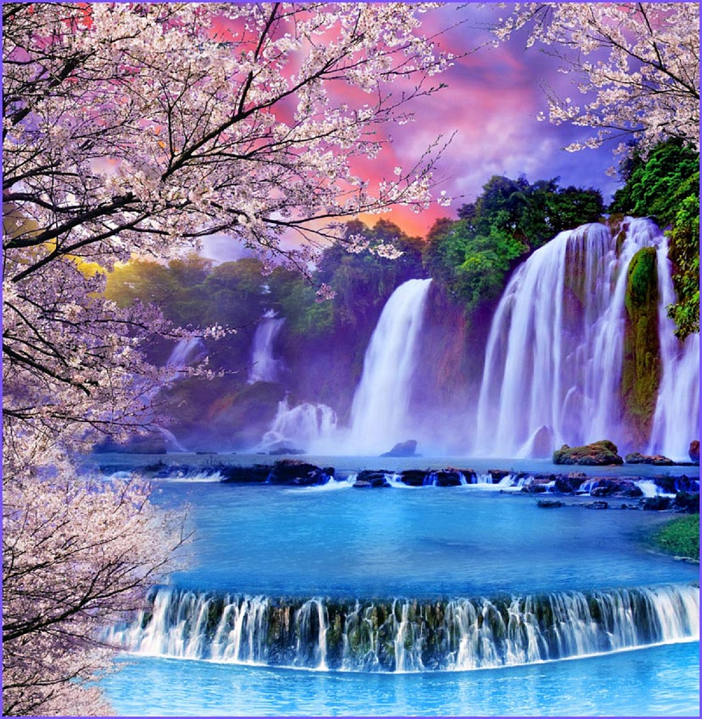 Хрустальные водопады Фотообои ТУЛА (6л)