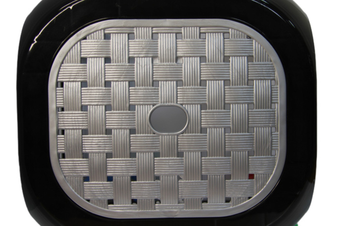 Табурет Симпатия Большой Черный/ Серебро 