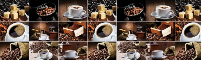 Фартук Кофе Декоративная панель 2*0,6м (21) в