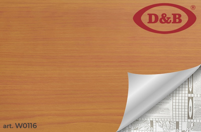 Самоклеящая пленка D&B 0116W  0,90*8м Дерево светло-рыжее