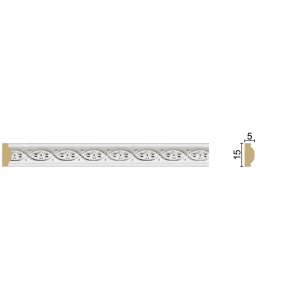 Багет 1М1-7  Белое золото  (40) 