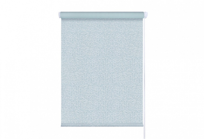Мини Ролета Блэкаут Кристалл 72,5*175см  цвет  Голубой