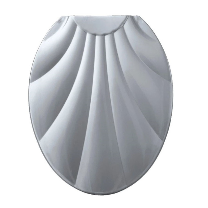 Сиденье для унитаза Ракушка цвет серый перламутр