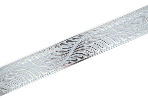 Бленда Жар-Птица  цвет  Серебро/ Белый  ширина  7 см   (25м)