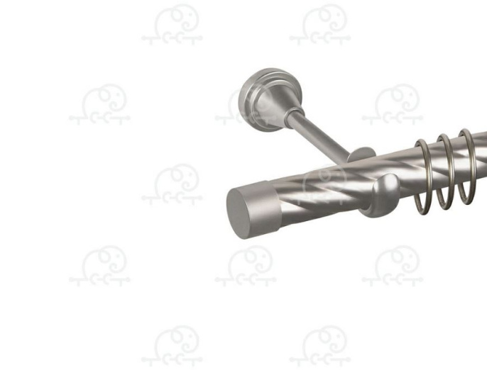 Карниз кованый 1-рядн 1,6 м d-16 Кручен. Сатин  Grace