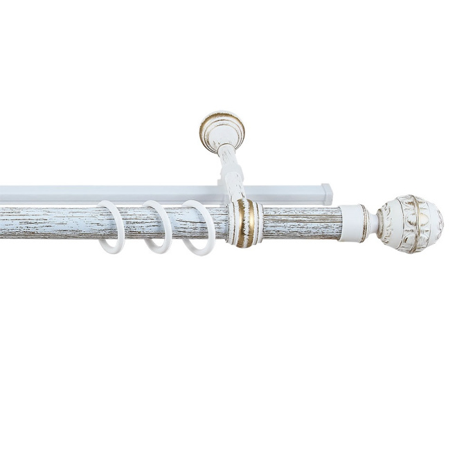 Карниз Валанс + У-шина 1,6 Белое золото/патина