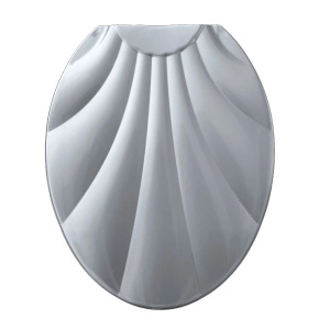 Сиденье для унитаза Ракушка цвет серый перламутр