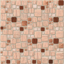 ЛП Ритм мозаика самокл. серия "Эффект"472*473 Листовая панель (10шт)