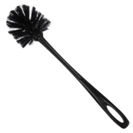 Ерш для туалета VETTA Tule Full Black, без подставки, черный, 463-429