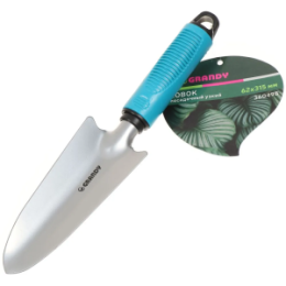 Совок посадочный узкий 62*315 мм, сталь, рукоять пластик Grandy, Connect 360498