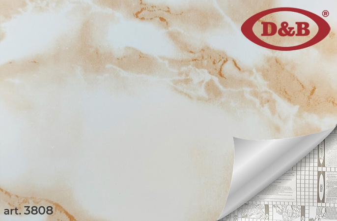 Самоклеящая пленка D&B 3808 0,90*8м Мрамор бежевый