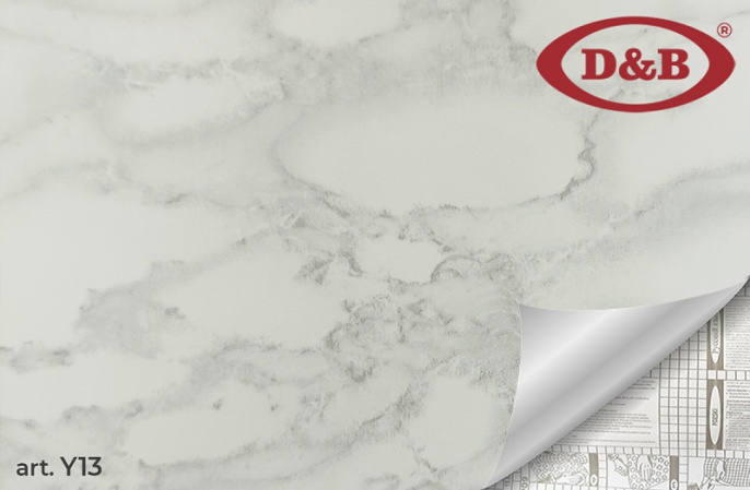 13Y Самоклейка D&B 0,45*8м Мрамор серый