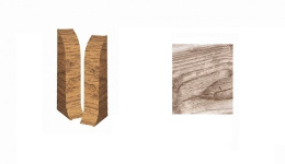 159 Заглушка Rico Leo Дуб английский (2шт) 25уп