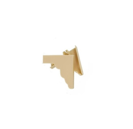 Торцевая заглушка фигурная (пара) Бежевая