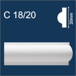 Молдинг белый   С18/20  Солид 