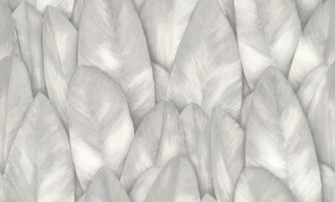 70535-24 Обои Аспект 1,06х10м (6) серые, лист, компаньон 70536-14