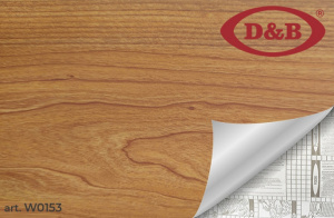 0153W Самоклейка D&B 0,675*8м Дерево темное с разводами