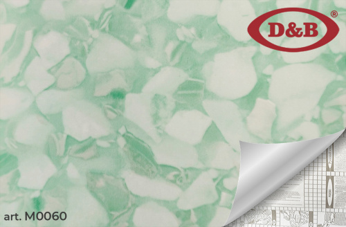 Самоклеящая пленка D&B 0060М 0,45*8м Мрамор зеленый 