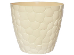 Кашпо №1 (1,6л) Камешки слоновая кость