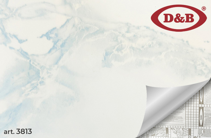 Самоклеящая пленка D&B 3813 0,90*8м Мрамор светло-голубой