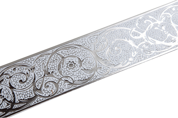 Бленда Вензель цвет Серебро/Белый  ширина 7 см   (25м)